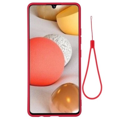 Samsung Galaxy A42 5G Shell (TPU) твердый силиконовый чехол - красный | Vacins.lv