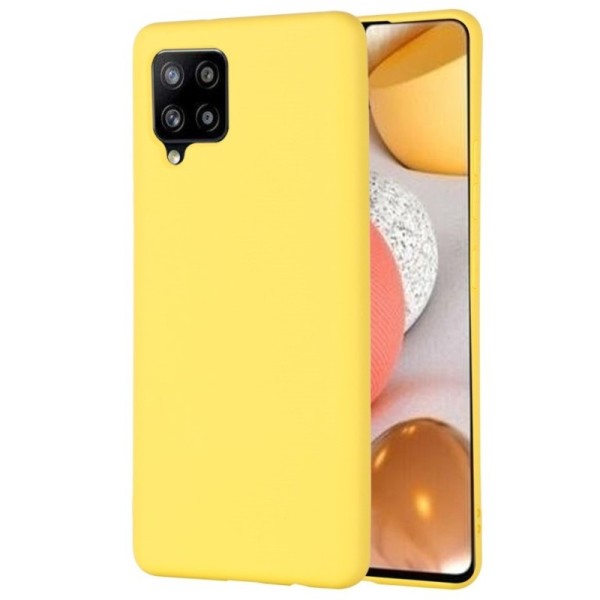 „Shell“ cieta silikona (TPU) apvalks - dzeltens (Galaxy A42 5G)
