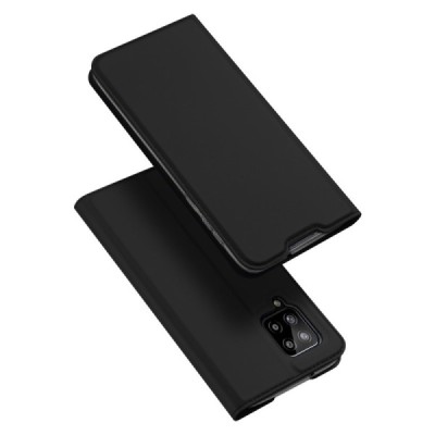 Samsung Galaxy A42 5G Dux Ducis Skin sērijas melns ādas atvērams maciņš | Vacins.lv