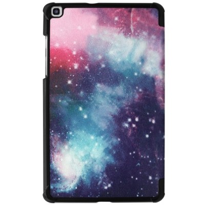 Samsung Galaxy Tab A 8.0 (T290, T295) „Cosmo“ открываемый разноцветный кожаный чехол - книжка | Vacins.lv
