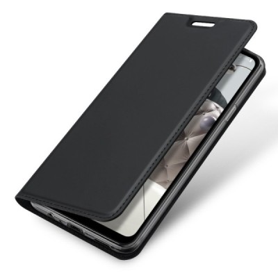 Dux Ducis Skin серии LG K42 чёрный кожаный чехол-книжка | Vacins.lv