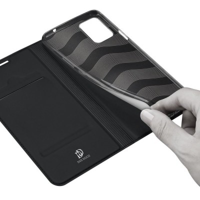 Dux Ducis Skin серии LG K42 чёрный кожаный чехол-книжка | Vacins.lv