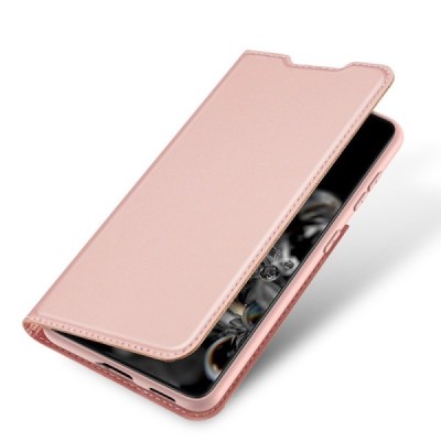 Dux Ducis Skin серии Samsung Galaxy S21 (G991B) розовый кожаный чехол-книжка | Vacins.lv