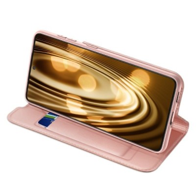 Dux Ducis Skin серии Samsung Galaxy S21+ (G996B) розовый кожаный чехол-книжка | Vacins.lv