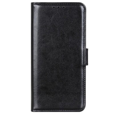 LG K42 открываемый чёрный кожаный чехол - книжка | Vacins.lv