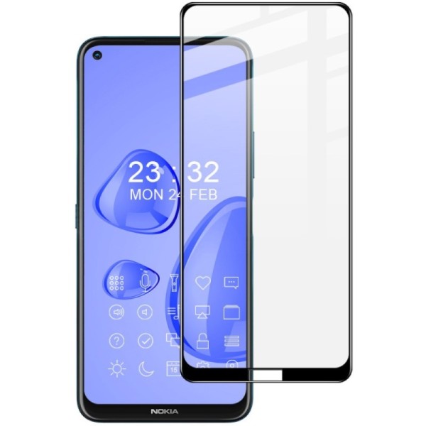 „Imak“ Tempered Glass полностью закрывающееся защитное стекло 0,26 мм - чёрный (Nokia 8.3)