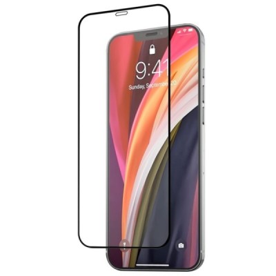 Apple iPhone 12 Mini Mocolo Tempered Glass melns ekrāna aizsargstikls | Vacins.lv