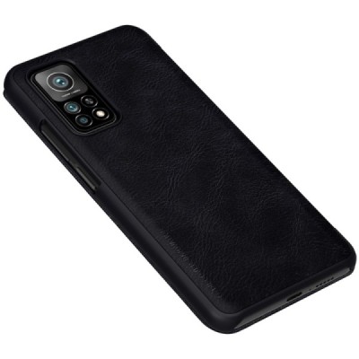 Greznais „Nillkin“ Qin sērijas ādas atvērams melns Xiaomi Mi 10T (Mi 10T Pro) | Vacins.lv