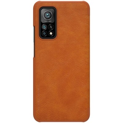 Greznais „Nillkin“ Qin sērijas ādas atvērams brūns Xiaomi Mi 10T (Mi 10T Pro) | Vacins.lv