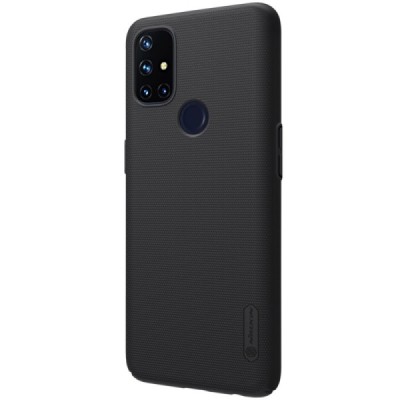 OnePlus Nord N10 5G Nillkin Frosted Shield чёрный пластиковый чехол | Vacins.lv