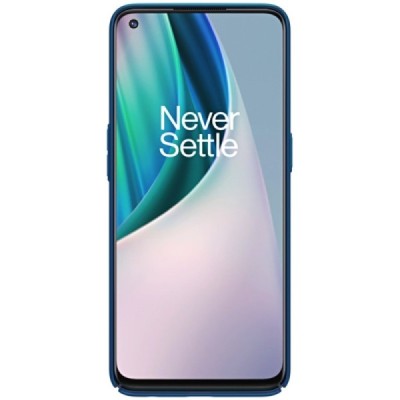 OnePlus Nord N10 5G Nillkin Frosted Shield синий пластиковый чехол | Vacins.lv