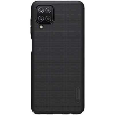 Samsung Galaxy A12 (A125F) Nillkin Frosted Shield чёрный пластиковый чехол | Vacins.lv