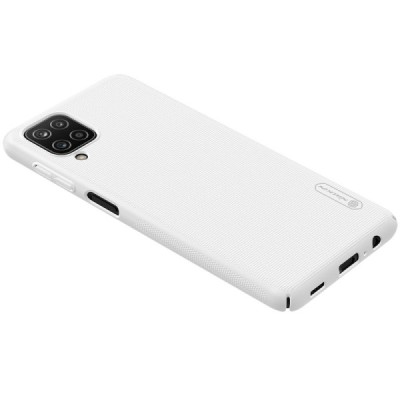 Samsung Galaxy A12 (A125F) Nillkin Frosted Shield белый пластиковый чехол | Vacins.lv