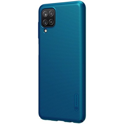 Samsung Galaxy A12 (A125F) Nillkin Frosted Shield синий пластиковый чехол | Vacins.lv