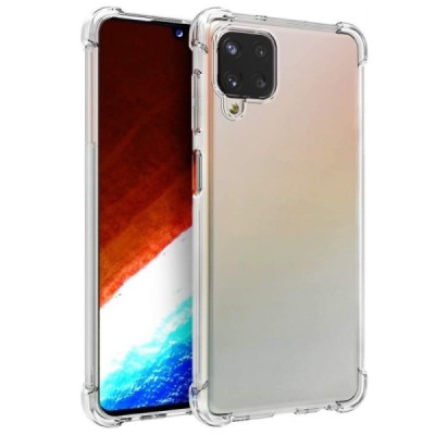 Твердый силиконовый чехол (TPU) для Samsung Galaxy A12 (A125F) - прозрачный | Vacins.lv