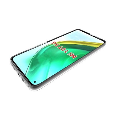 Твердый силиконовый чехол (TPU) для Xiaomi Mi 10T (Mi 10T Pro) - прозрачный | Vacins.lv