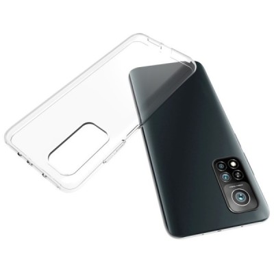 Твердый силиконовый чехол (TPU) для Xiaomi Mi 10T (Mi 10T Pro) - прозрачный | Vacins.lv