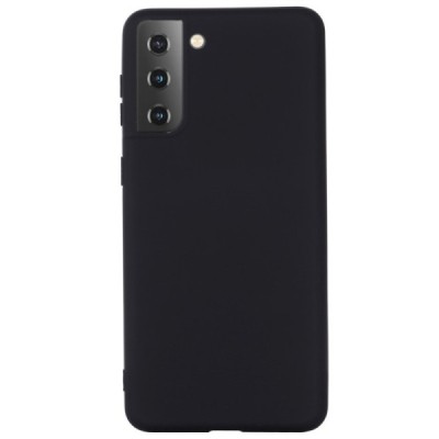 Samsung Galaxy S21 (G991B) Shell (TPU) твердый силиконовый чехол - чёрный | Vacins.lv