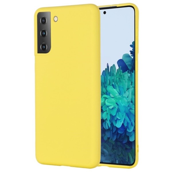 Твердый силиконовый чехол (TPU) „Shell“ - жёлтый (Galaxy S21)