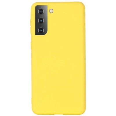 Samsung Galaxy S21 (G991B) Shell (TPU) твердый силиконовый чехол - жёлтый | Vacins.lv
