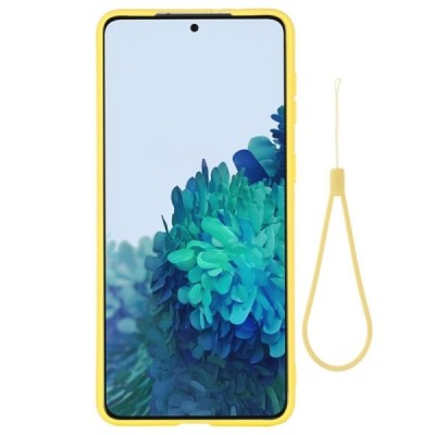 Samsung Galaxy S21 (G991B) Shell (TPU) твердый силиконовый чехол - жёлтый | Vacins.lv