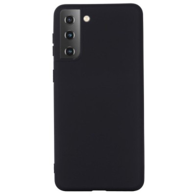 Samsung Galaxy S21+ (G996B) „Shell“ cieta silikona (TPU) melns apvalks | vacins.lv