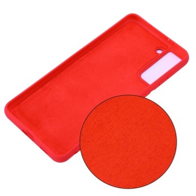 Samsung Galaxy S21+ (G996B) „Shell“ cieta silikona (TPU) sarkans apvalks | vacins.lv