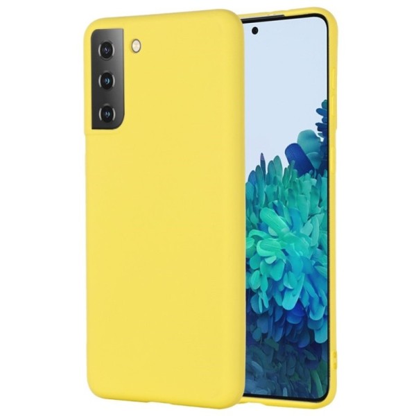 Твердый силиконовый чехол (TPU) „Shell“ - жёлтый (Galaxy S21+)