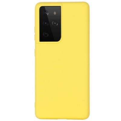 Samsung Galaxy S21 Ultra (G998B) „Shell“ cieta silikona (TPU) dzeltens apvalks | vacins.lv