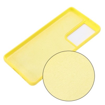Samsung Galaxy S21 Ultra (G998B) „Shell“ cieta silikona (TPU) dzeltens apvalks | vacins.lv