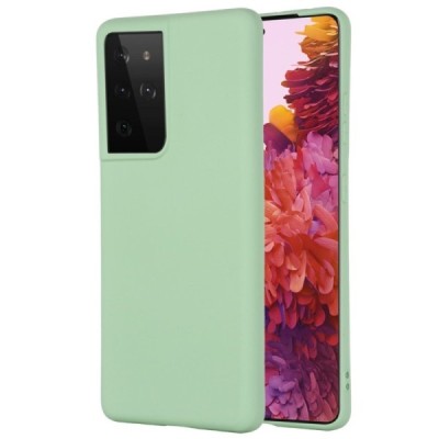 Samsung Galaxy S21 Ultra (G998B) „Shell“ cieta silikona (TPU) zaļš apvalks | Vacins.lv
