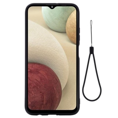 Samsung Galaxy A12 (A125F) Shell (TPU) твердый силиконовый чехол - чёрный | Vacins.lv