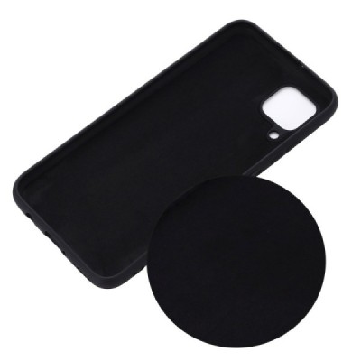 Samsung Galaxy A12 (A125F) Shell (TPU) твердый силиконовый чехол - чёрный | Vacins.lv