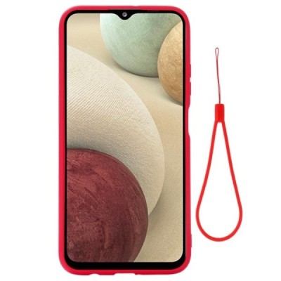 Samsung Galaxy A12 (A125F) Shell (TPU) твердый силиконовый чехол - красный | Vacins.lv