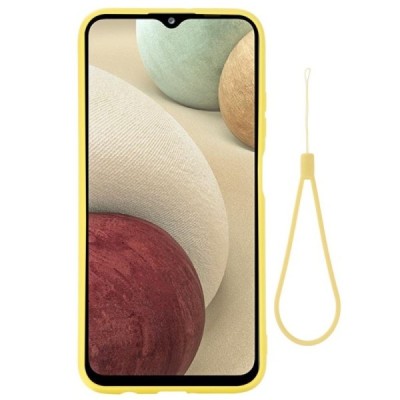 Samsung Galaxy A12 (A125F) Shell (TPU) твердый силиконовый чехол - жёлтый | Vacins.lv