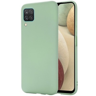 Samsung Galaxy A12 (A125F) Shell (TPU) твердый силиконовый чехол - зелёный | Vacins.lv