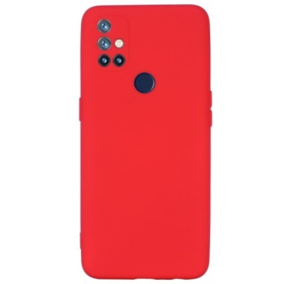 OnePlus Nord N10 5G Shell (TPU) твердый силиконовый чехол - красный | Vacins.lv