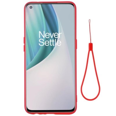 OnePlus Nord N10 5G Shell (TPU) твердый силиконовый чехол - красный | Vacins.lv
