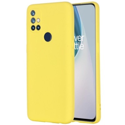 OnePlus Nord N10 5G „Shell“ cieta silikona (TPU) dzeltens apvalks | vacins.lv