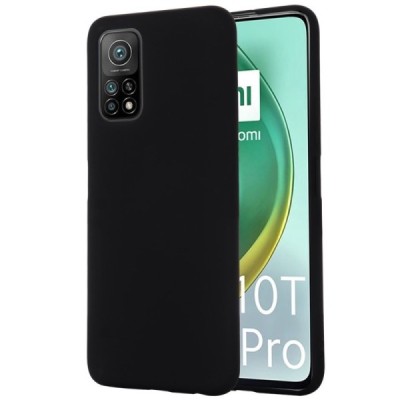 Xiaomi Mi 10T (Mi 10T Pro) „Shell“ cieta silikona (TPU) melns apvalks | vacins.lv