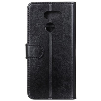 LG K61 открываемый чёрный кожаный чехол - книжка | Vacins.lv