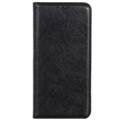 LG K42 чёрный кожаный чехол-книжка | Vacins.lv