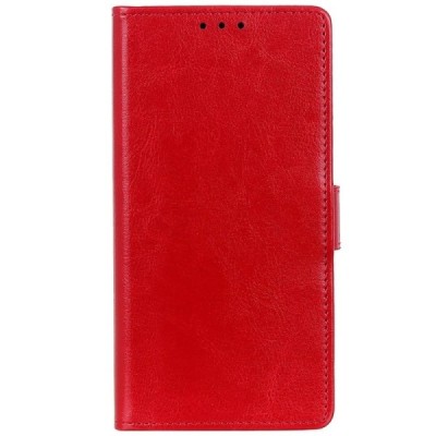 Nokia 5.4 atvēramais ādas sarkans maciņš (maks) | Vacins.lv