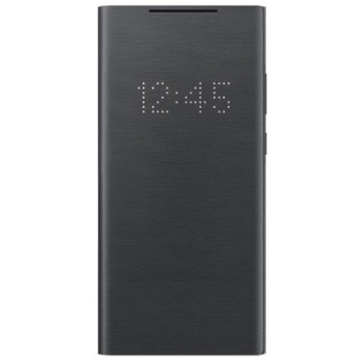 Samsung Galaxy Note 20 (N980F) oficiāls Smart Led View Cover atvērams melns maciņš (maks) | Vacins.lv