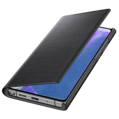 Samsung Galaxy Note 20 (N980F) oficiāls Smart Led View Cover atvērams melns maciņš (maks) | Vacins.lv