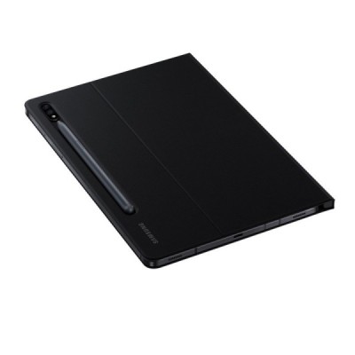 Origināls Samsung Galaxy Tab S7 FE 12.4", S7+ 12.4" (T976) Book Cover EF-BT970 ādas atvēramais melns maciņš | Vacins.lv