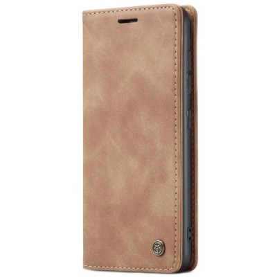 Samsung Galaxy S21 (G991B) CaseMe Retro открываемый, коричневого цвета, кожаный чехол – книжка | Vacins.lv