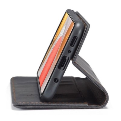 Samsung Galaxy S21 Ultra (G998B) CaseMe Retro открываемый, чёрного цвета, кожаный чехол – книжка | Vacins.lv