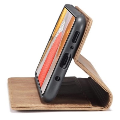 Samsung Galaxy S21 Ultra (G998B) CaseMe Retro открываемый, коричневого цвета, кожаный чехол – книжка | Vacins.lv