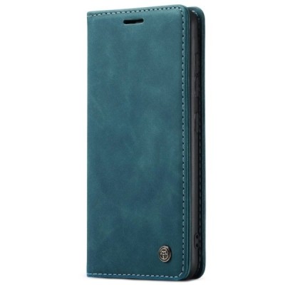 Samsung Galaxy S21 Ultra (G998B) CaseMe Retro solīds atvēramais ādas zaļš maciņš - maks | Vacins.lv